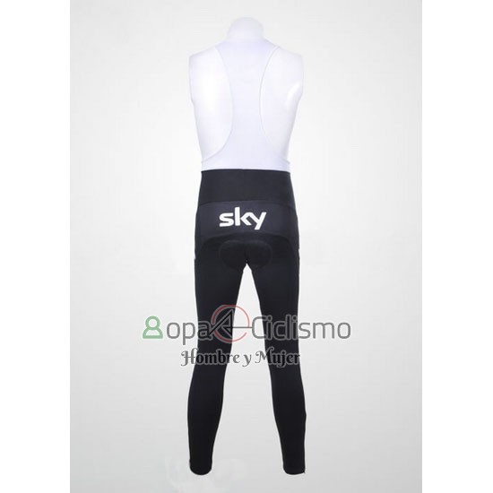 Sky Ropa Ciclismo Culotte Largo 2011 Mangas Largas Negro y Azul